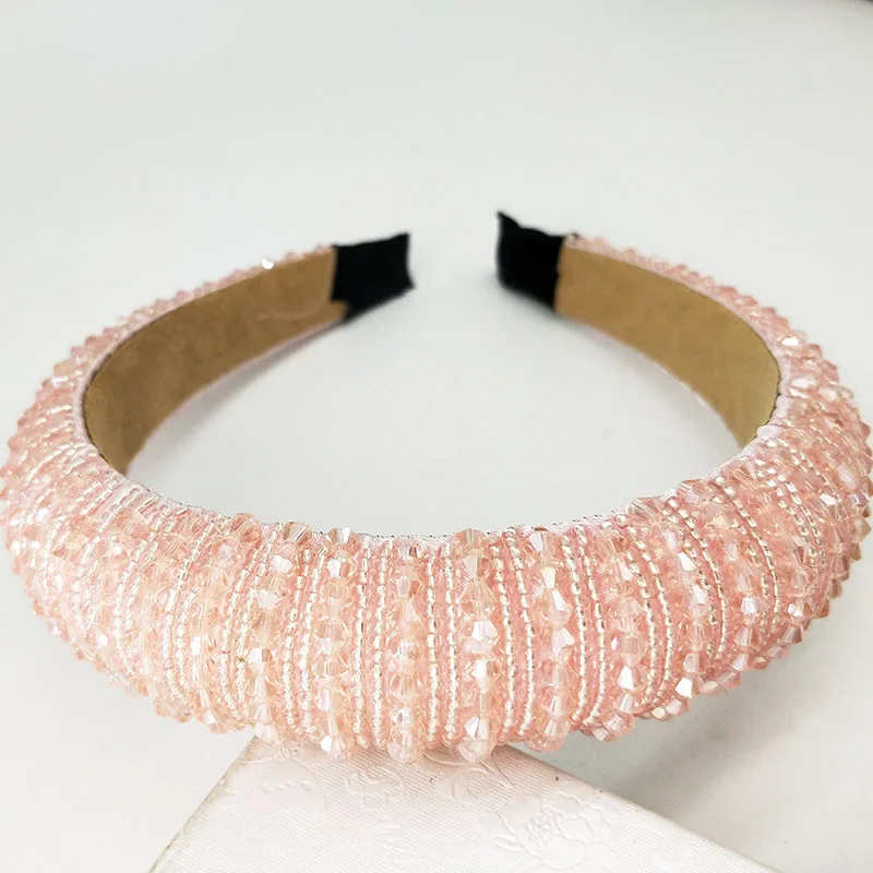 Женские разноцветные стразы в стиле барокко толстые резинки для волос с