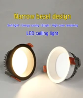 7w dimmable led downlight anti glare led ceiling lamp led spot lighting bedroom kitchen led recessed downlight
