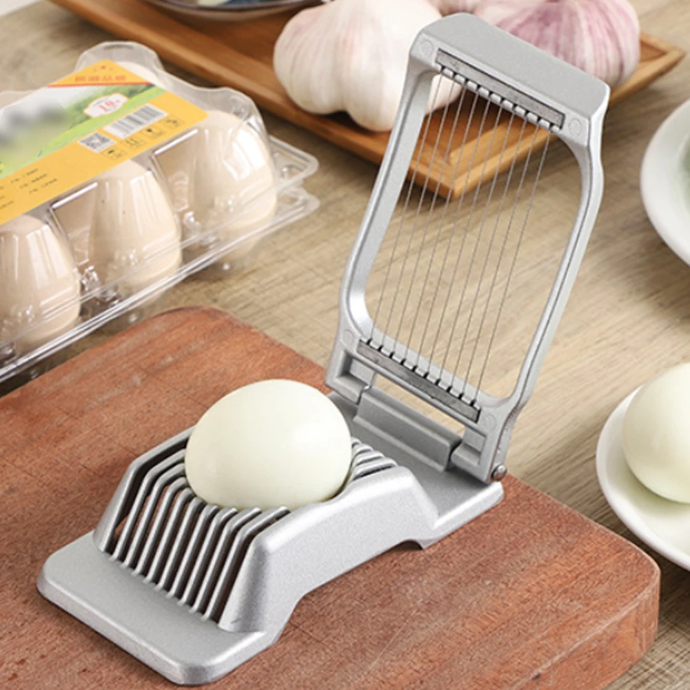 

Multifunctional Egg Slicer Stainless Steel Labor-Saving Wire Egg Cutter Divider for Boiled Eggs Cutting Tool for Fruit Mushroom