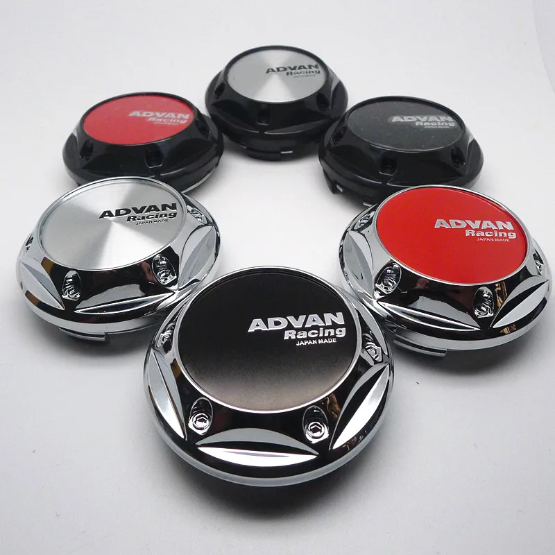 

4pcs 68mm 62mm For ADVAN RACING Wheel Hub Center Cap Car Rims Replace Dust-proof Cover Auto Styling Accessories