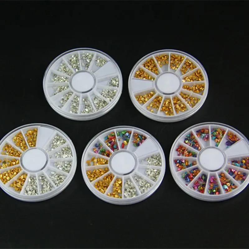 Набор украшений для нейл-арта несколько форм Золотая Руда украшение ногтей