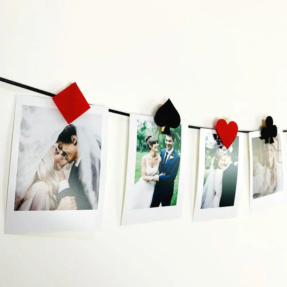 Игральные карты для покера казино вечеринки фото-зажимы украшения флажки на день