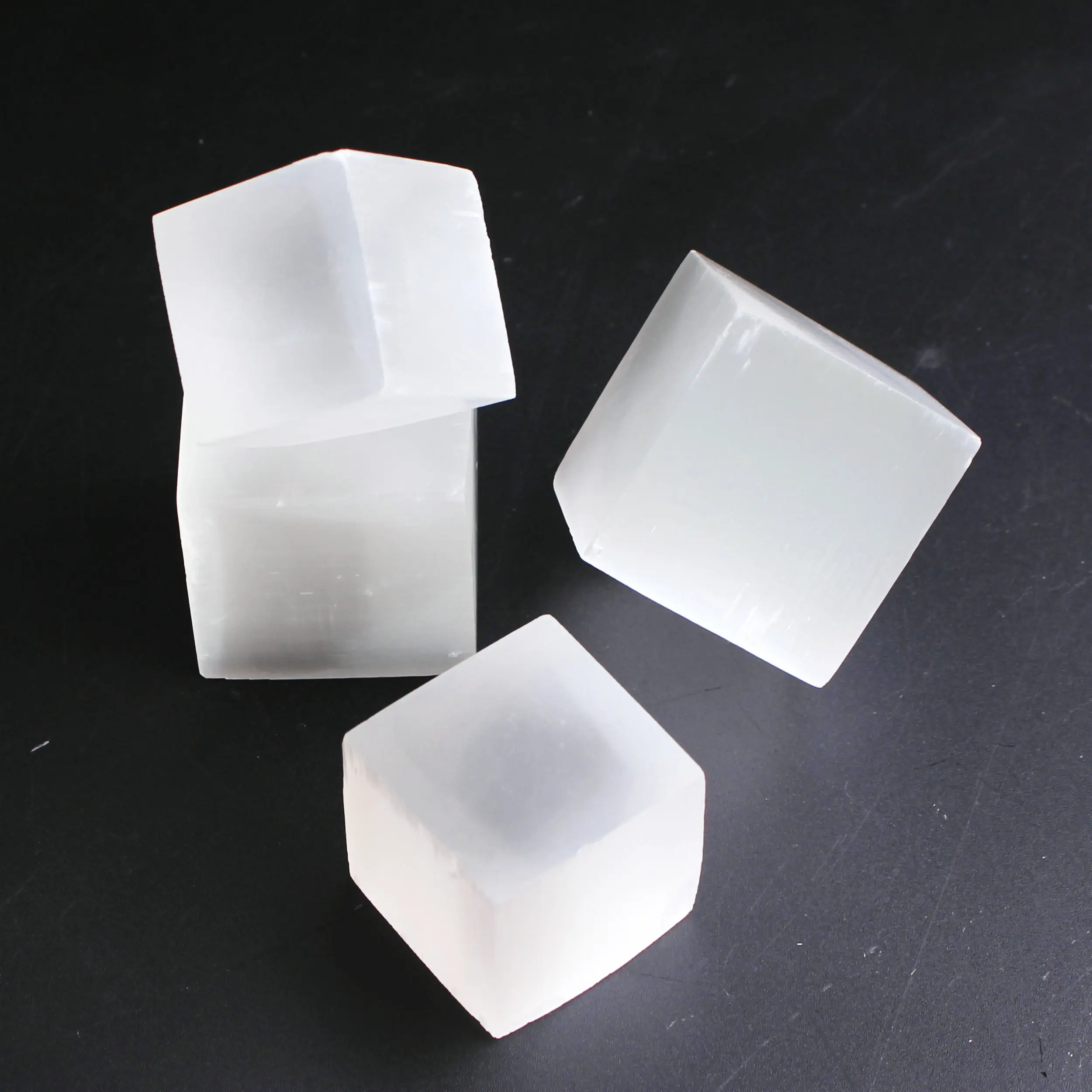1 шт. натуральный прозрачный белый селенит квадратный гипсовый куб камень кварц
