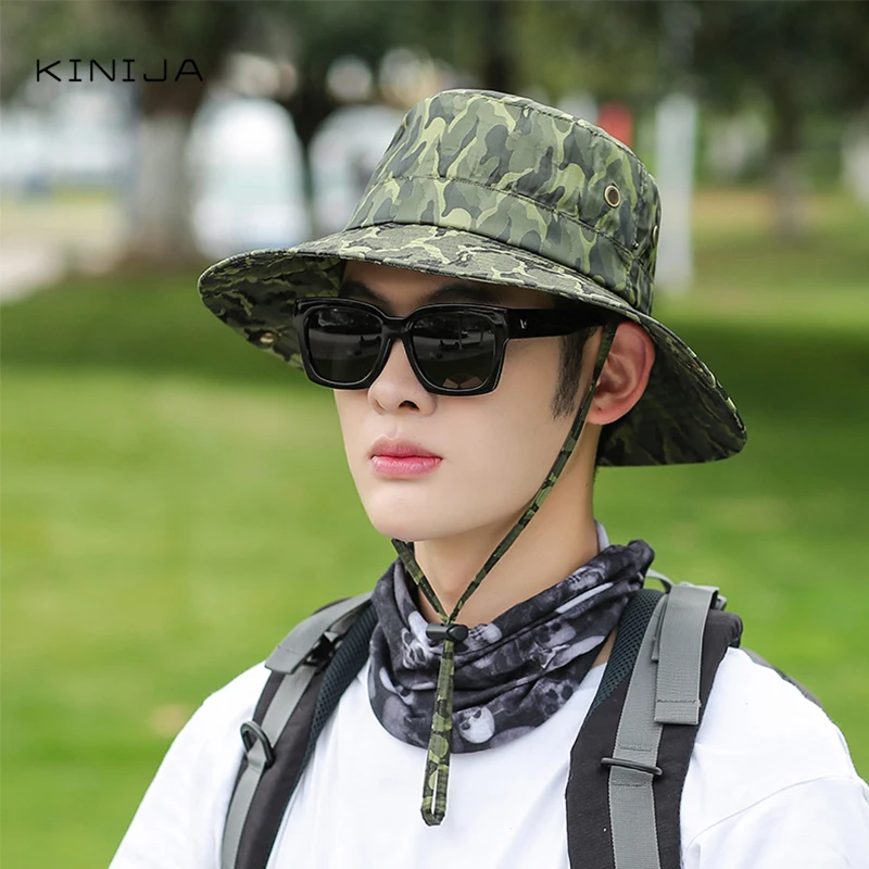 Летняя мужская быстросохнущая шляпа в рыбацком стиле уличная рыбалка Пешие