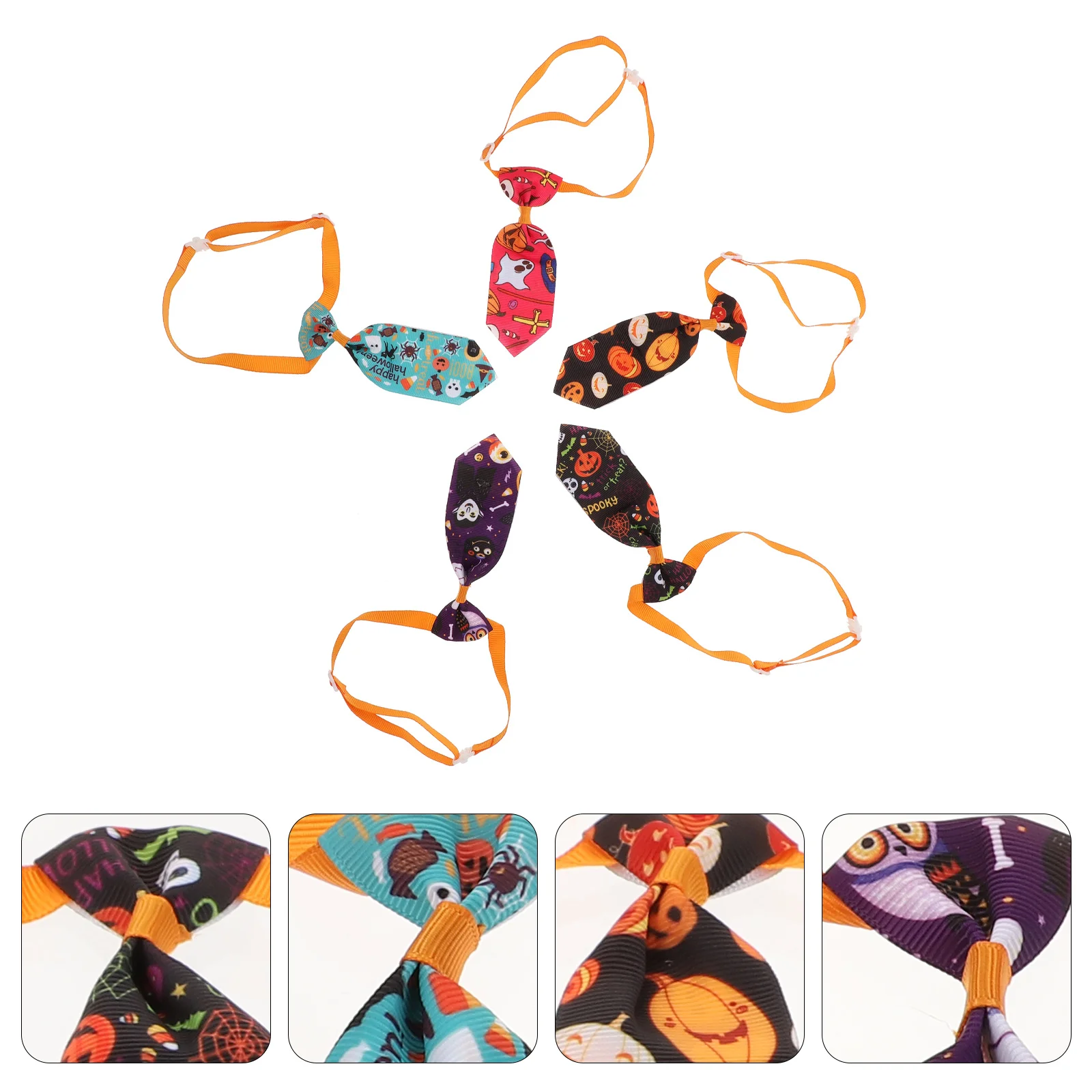 

5 шт., красочные регулируемые Галстуки для кошек и собак