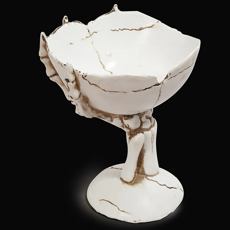 

Цветочный горшок с черепом, орнамент, многоцелевое полимерное ремесло, креативное украшение на Хэллоуин для дома, гостиной, сада HANW88