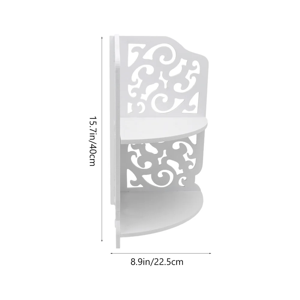 

1pc Bathroom Storage Rack Two-layer Storage Rack Bathroom Sundry Rack (White)