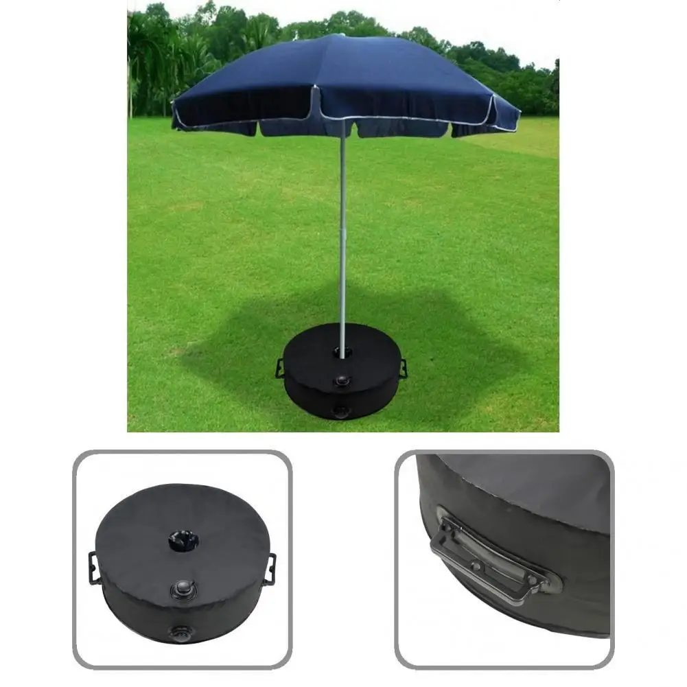 

Base Weight Bag Portable Umbrella Weight Bag Black Easy To Carry Practical 360 Degree Rotation Cap Outdoor Sandbag