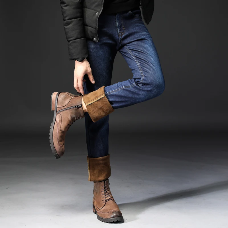 Vomint 2019 новые Брендовые мужские джинсы эластичность стрейч ткань бизнес Обычные