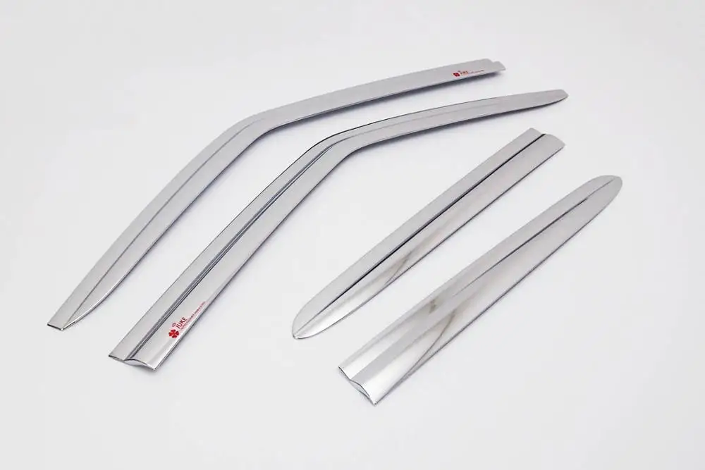 

ABS Chrome plastic Window Visor Vent Shades Sun Rain Guard car accessories For Nissan Juke 2010-2019