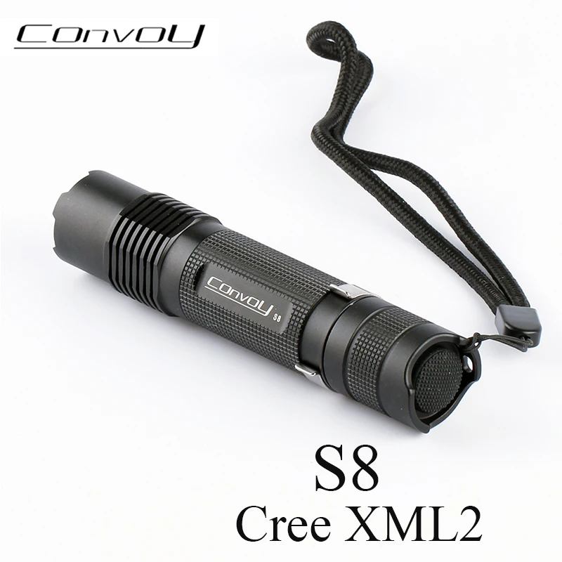 Светодиодный фонарик Convoy S8 с Cree XML2 T6 U2 для повседневного использования S2 Plus