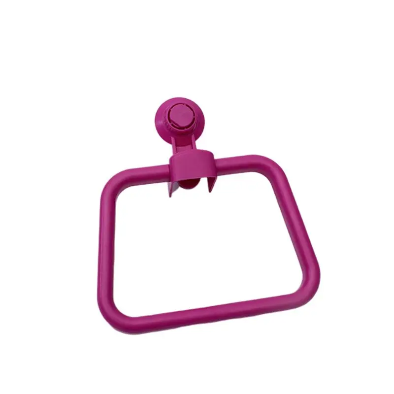 

Vacuum Suction Cup Towel Ring Kitchen Towel Hook Holder Bathroom Storage Shelf Q1QC