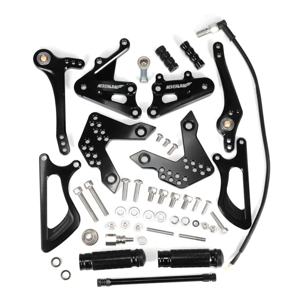 

For KAWASAKI Z750 2007 2008 2009 2010 2011 2012 2013 Motorcycle CNC Adjustable Rider Rear Sets Rearset Footrest Foot Pegs D30