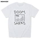 Рубашка Doom Cum, Винтажная футболка с графическим рисунком для мужчин, хлопковая футболка
