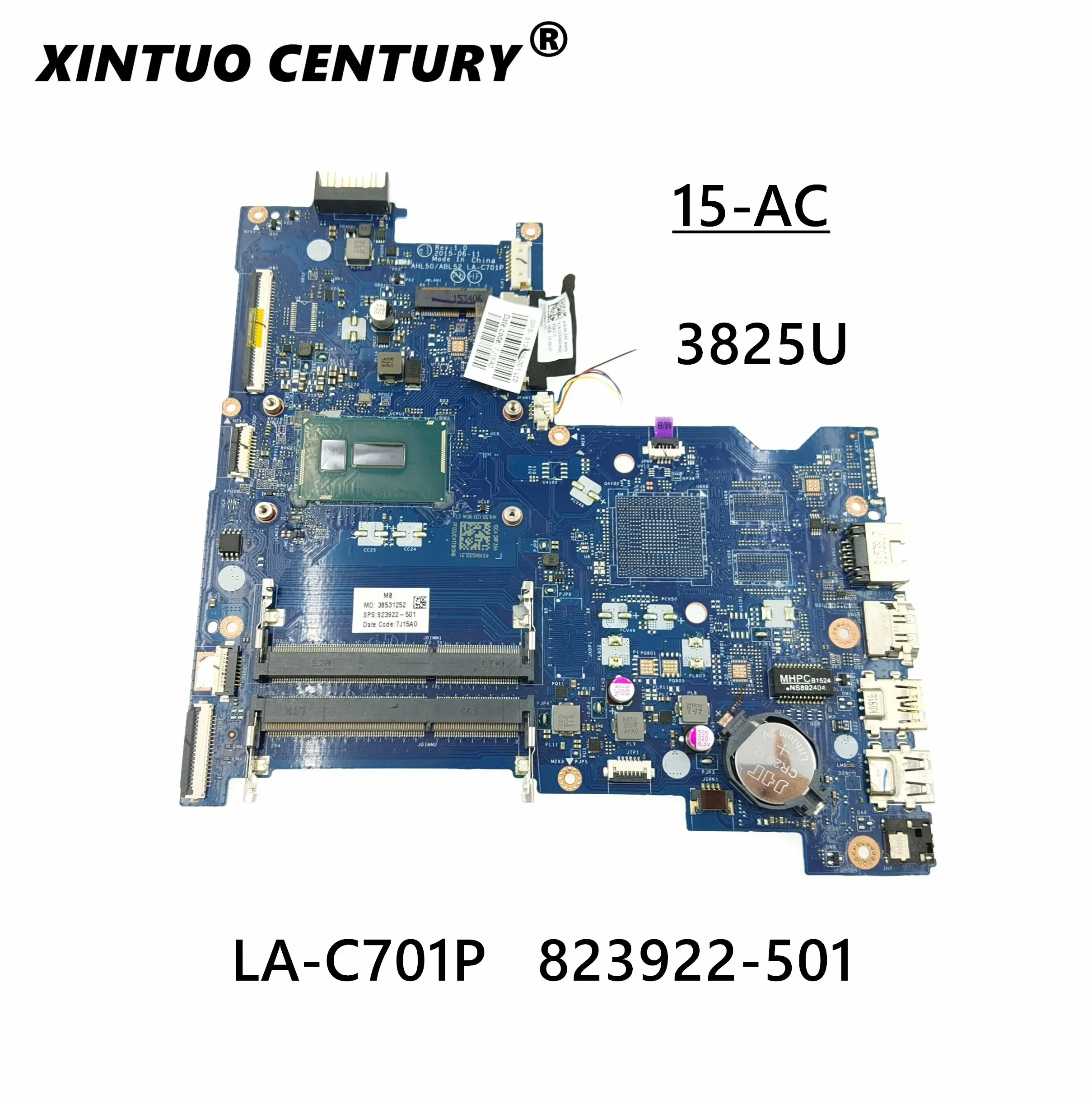 Материнская плата для ноутбука AHL50/ABL52 LA-C701P HP 15-AC материнская 823922-501 823922-001