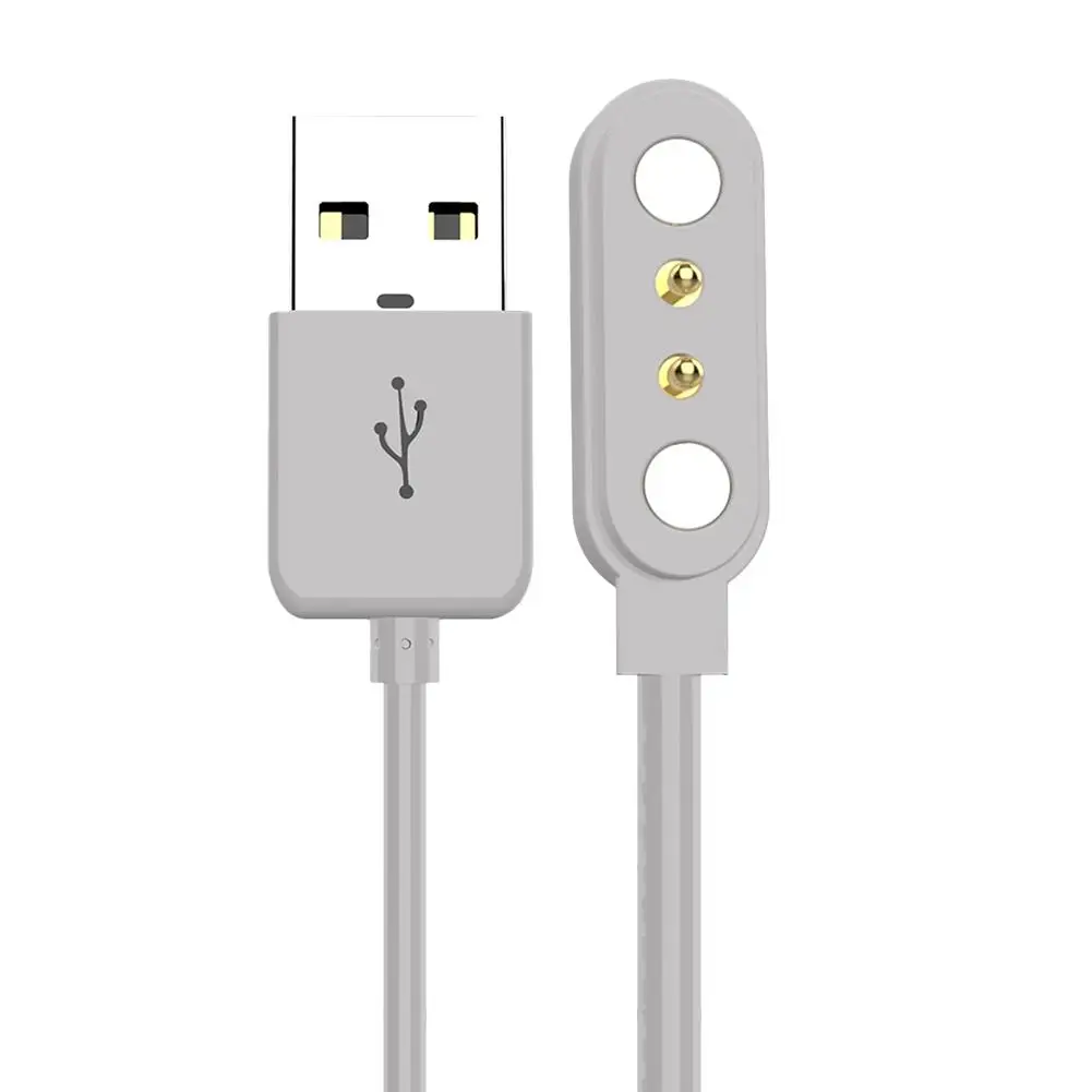 

Universal Smart Watch Charging Cable Zinc Alloy Adsorption Charging Data Cable For 2pin 2.84 Pitch Children Smart Watches