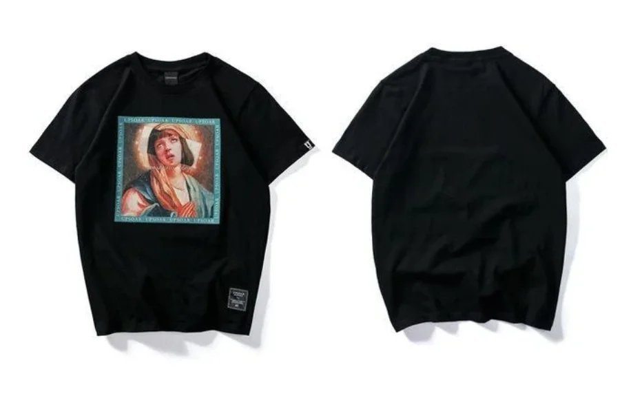 

PYJTRL Summer New Fashion Cotton Round Neck Men's And Women's Short Sleeve T-Shirt