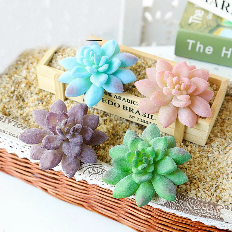 39 стилей большие зеленые розовые фиолетовые флокированные искусственные