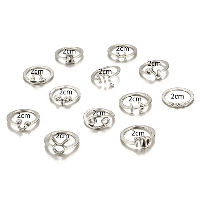 12 шт. женские открытые Регулируемые кольца со звездами | Украшения и аксессуары