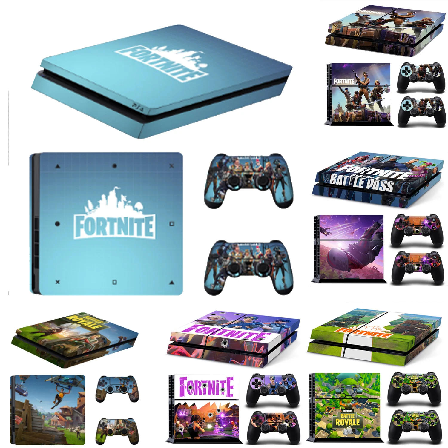 Fortnites PS4 Pro кожи Стикеры крепость ночь Sony Playstation 4 консоль 2 контроллеры