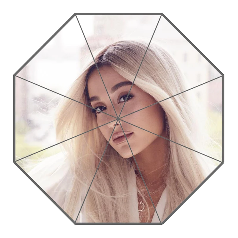 P# Ariana Grande 03 Зонт с индивидуальным принтом складной зонт от солнца и дождя для путешествий неавтоматический декоративный зонт высокого качества - Цвет: 11