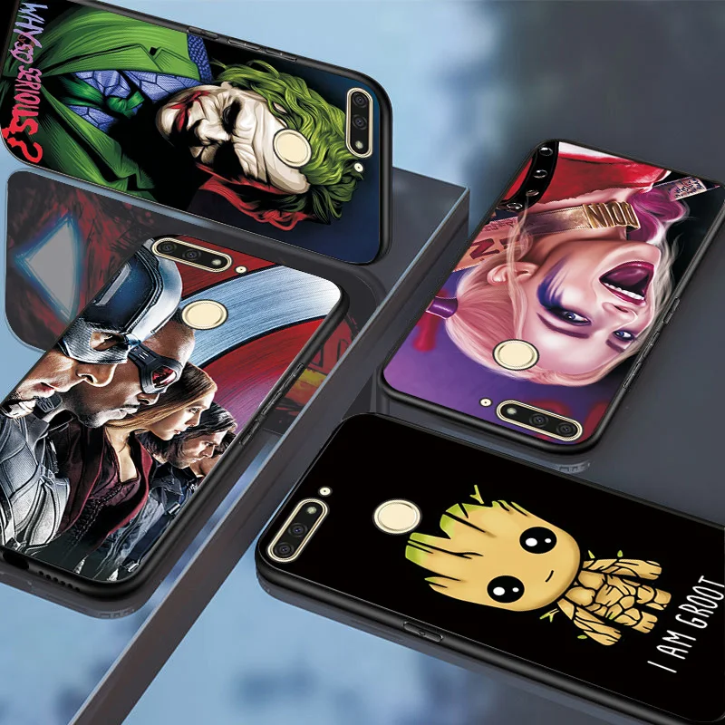 Чехол для телефона huawei Honor 7A DUA-L22 Русский черный чехол ТПУ Venom Мстители чехол для Honor 6C Pro 7C 8C 8S Honor 7X 8X 9X