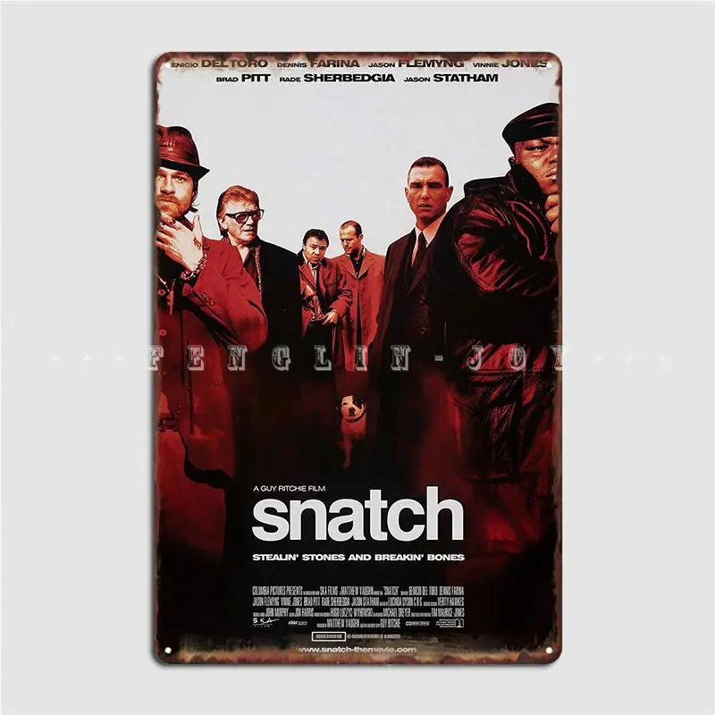 

Постер кинофильма Snatch, металлический плакат, Декор для дома, клуба, бара, гаража, на заказ жестяной знак постер