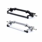 1 шт., металлическая передняя ось, стержень рулевого управления для 114 Tamiya RC трактор, грузовик-серебристый и черный