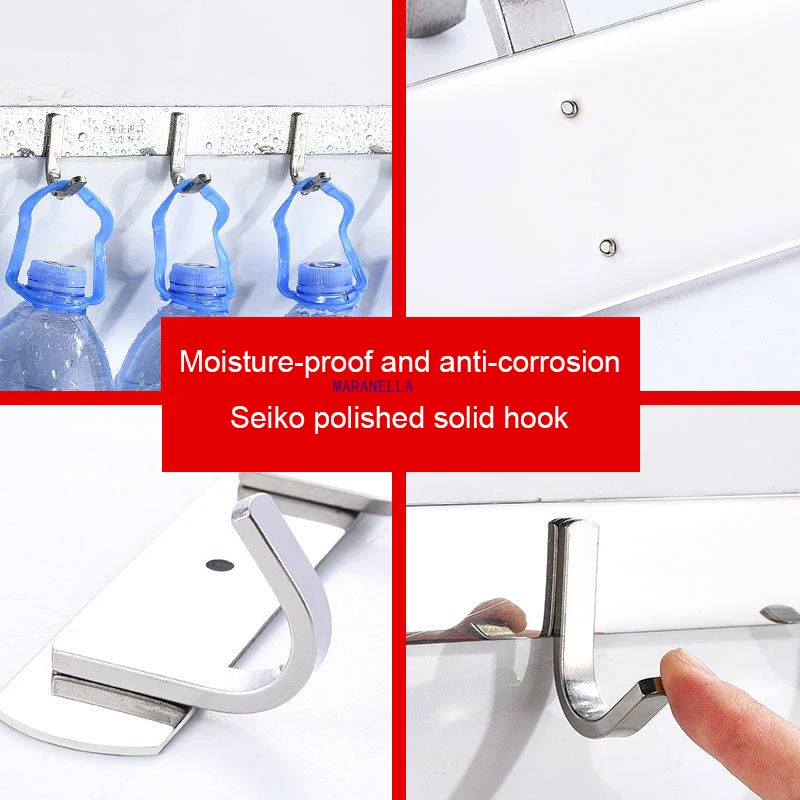 304 нержавеющая сталь крюк дырокол-Бесплатные Крючки Крючок полотенца для ванной