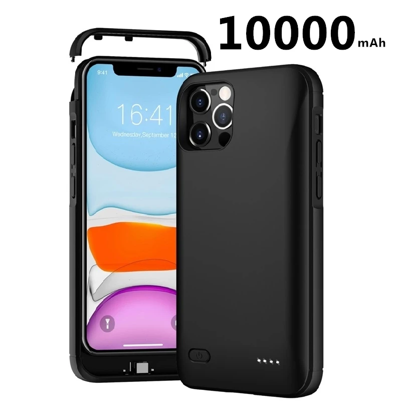 

Чехол с функцией внешнего аккумулятора для iPhone 12 Pro Max, 10000 мАч