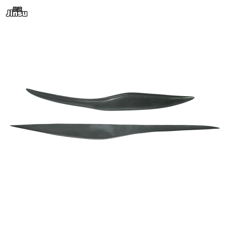 Углеродное волокно фары Брови Веки автомобильные наклейки для Ford Fiesta MK7 2009 - 2012