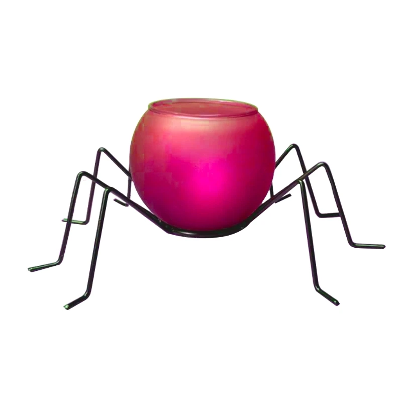 

Halloween Iron Spider Shaped Candle Holder DIY Decorative Metal Tea Light Lantern Candlestick Home Party Desk Ornament