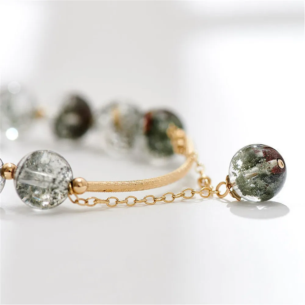 

Fashion Adjustable Natural Beads Crystal Bracelet Jewelry Bracelets Gypsophila Crystal Bracelet Girls Gift New Jewelry