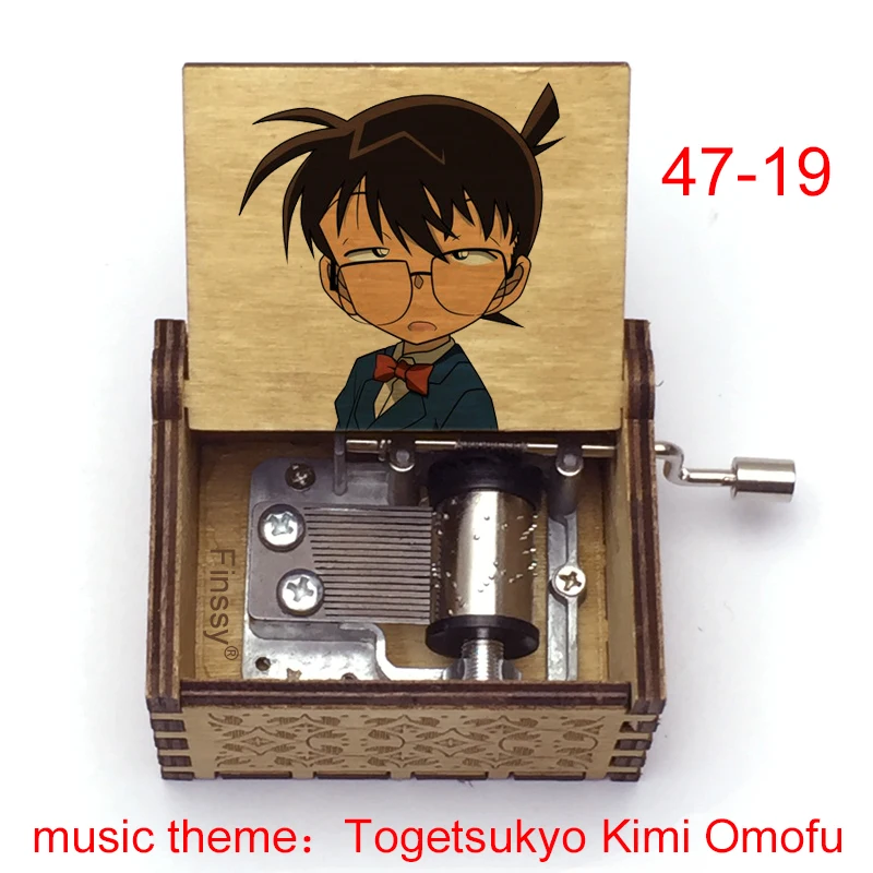 Музыкальная шкатулка с изображением детектива Конана музыкальная для фанатов