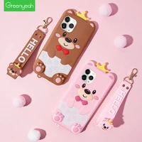 silicone for iphone 12 pro 12 case soft fully protection case for iphone 12 pro max cute back cover for iphone 12 mini cartoon