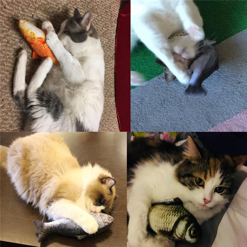 Творческие игрушки для кошек Catnip игрушки для котят кошка игрушечная рыба плюшевые рыбы куклы интерактивный подушка для домашних животных игрушки-Жвачки для Одежда для домашних животных DM126