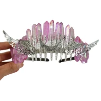 crystal bridal princess crown wedding hair accessory birthday prom hair jewelry