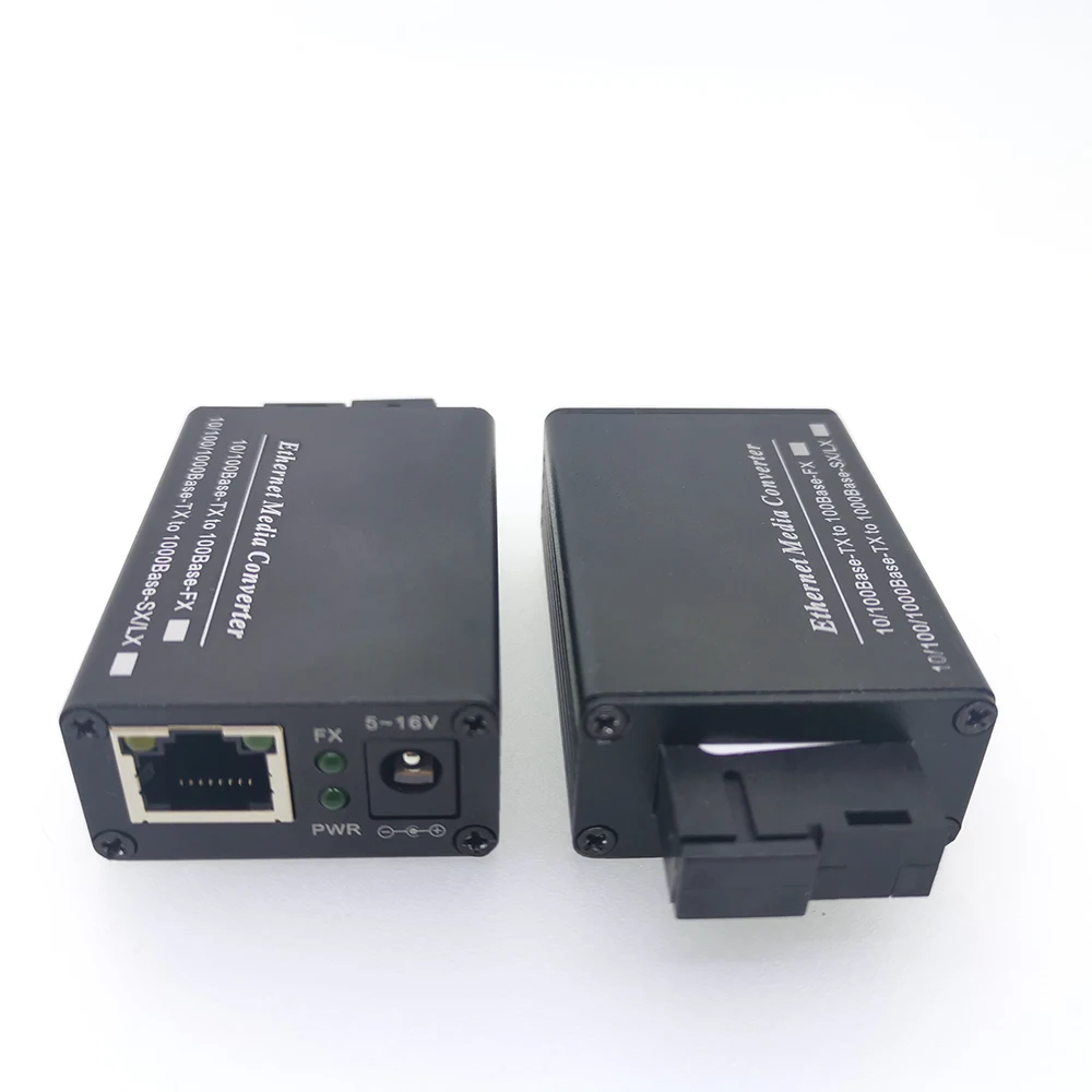 Mini FTTH 1 пара гигабитных волоконных оптических медиа-конвертеров 10/100 Мбит/с