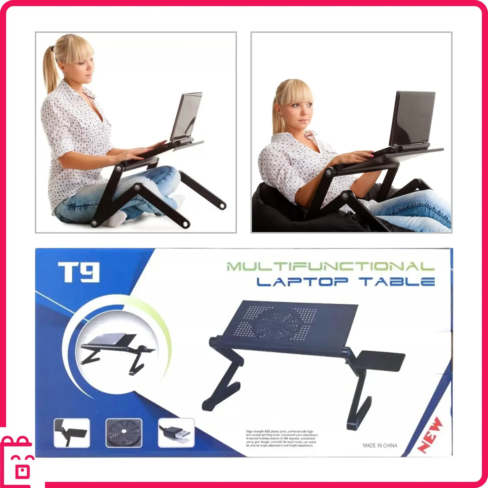 Подставка для ноутбука складной столик Laptop table / журнальный стол трансформер