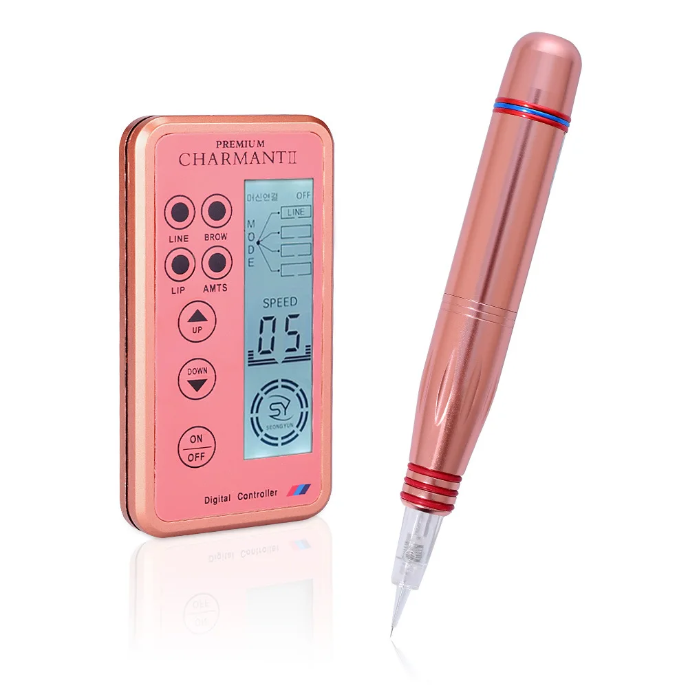 Dermografo Charmant 2 Digita Профессиональный микро pigmenacao Agulhas Easy Click Novo | Красота и здоровье