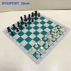 Виниловые турнирные шахматы, детские развивающие игры, магнитные шахматные доски, сплайковые решетки, декоративные настольные коврики, водонепроницаемые, маслостойкие