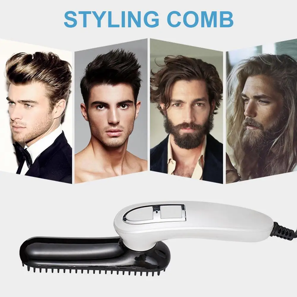 

Multifunctional Hair Comb Brush Beard Straightener Hair Straighten Straightening Comb Hair Curler Quick Hair Styler For Men