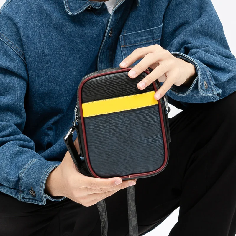 

Luxury Small Shoulder Bags For Men 2020 Brand Designer Cross Body Bag Unisex Mini Bags Phone Coin Purse High Quality Leather Bag