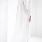 Супермягкие приятные на ощупь шторы из белого снега, тюлевые шторы для гостиной, современный декор, прозрачная шифоновая вуаль для кухни