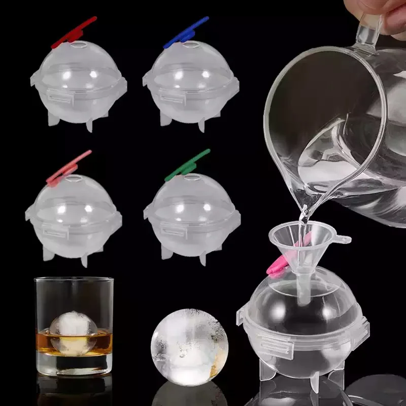 

New 5CM Round Ball Ice Cube Mold DIY Ice Cream Maker Plastic Ice Mould Whiskey Ice Tray for Bar Tool Kitchen Gadget Accessories