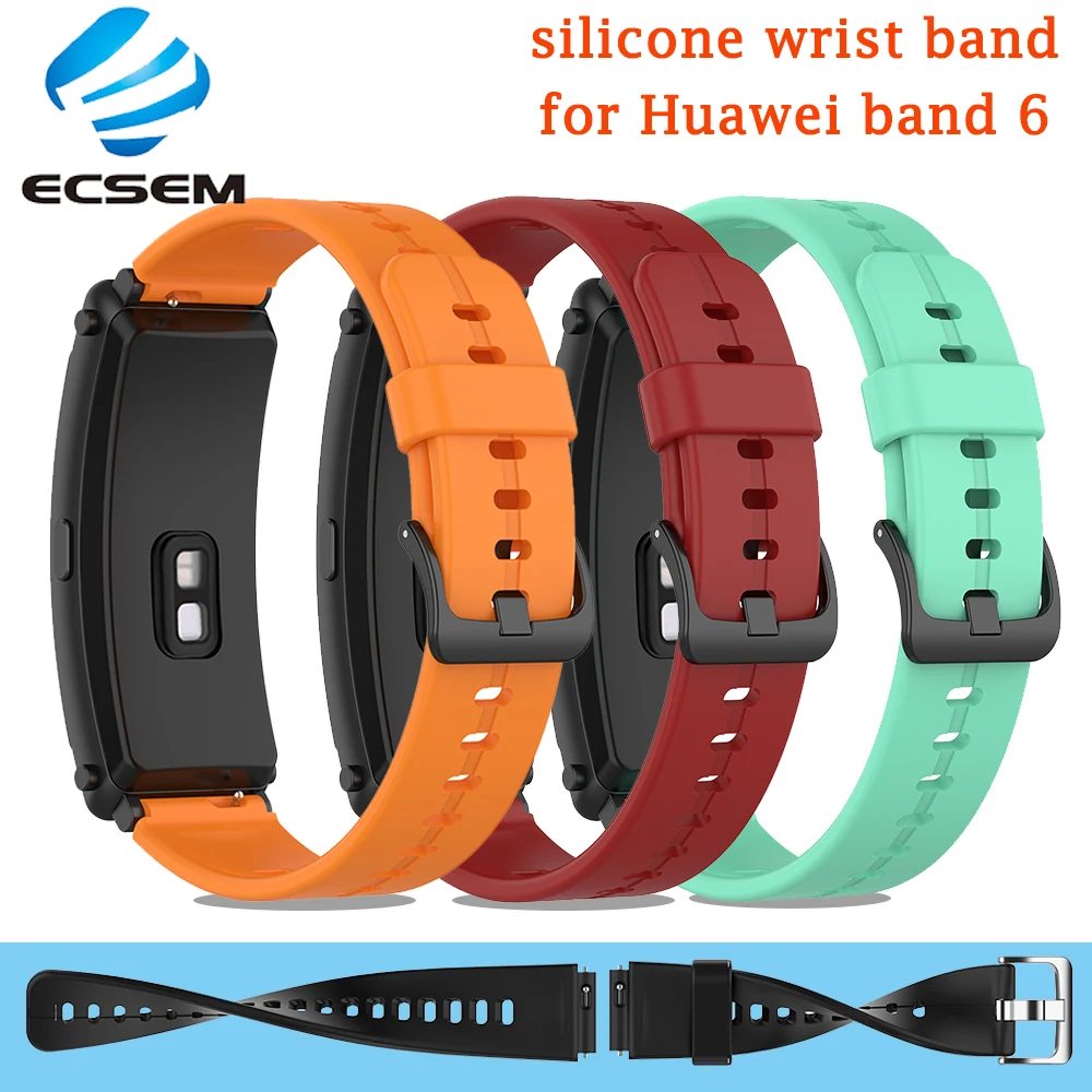 Ремешок для браслета Huawei band 6 FDS-B19 силиконовый мягкий |