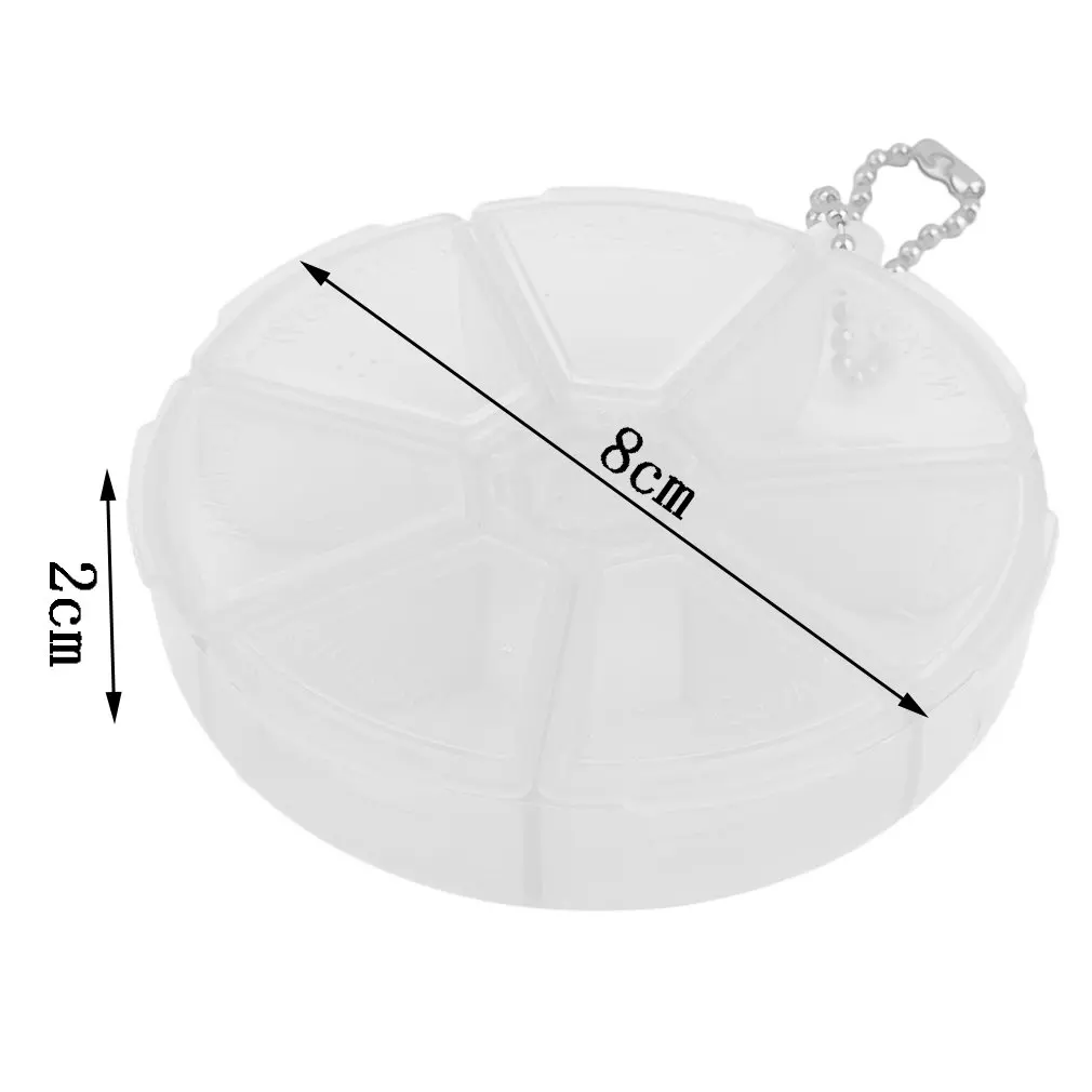 1 шт. Детский круглый 7 слотов чехол для таблеток здоровья органайзер