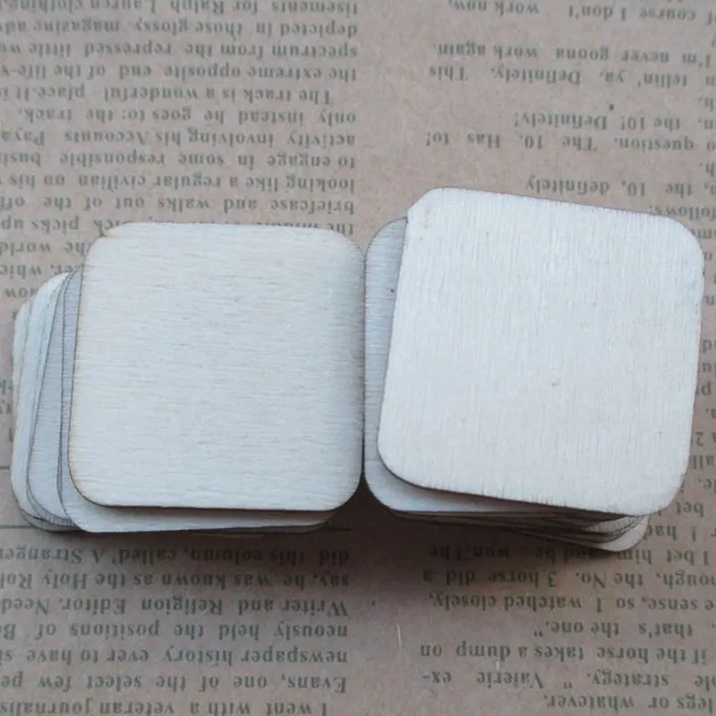

Blank Plaque 1-35cm Sizes Building Model Square DIY Craft Pyrography Projects Games Scrapbooking Unfinished Wood Pieces Basswood