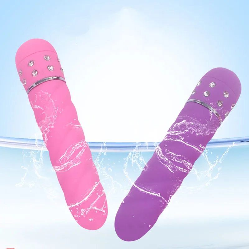 Candiway Twill Pattern Magic Mini Diamond AV Wand Vibrator Clitoris Stimulator G Spot Vibrating Dildo Sex Toys For Women | Красота и