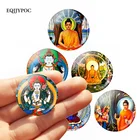 Будда 30 мм магнит на холодильник Будда Буддизм индуизм дзен стекло кабошон, магнитные наклейки на холодильник держатель для заметок украшение дома
